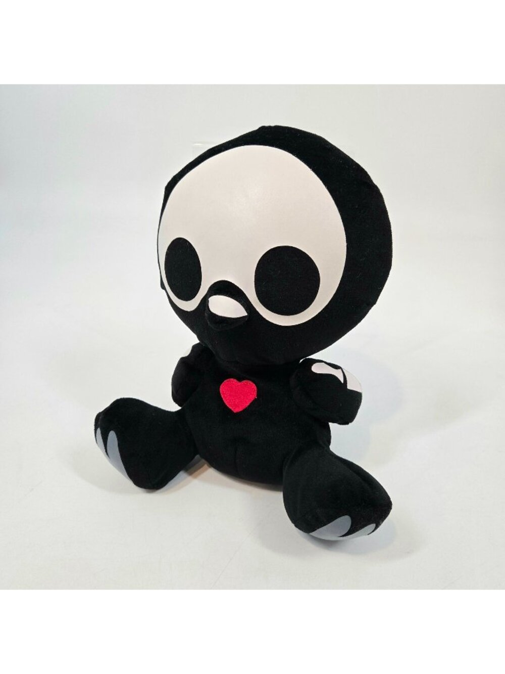 Skelanimals Quackee the Chick Stuffed Animal Black Plush Skeleton Bones Toynami